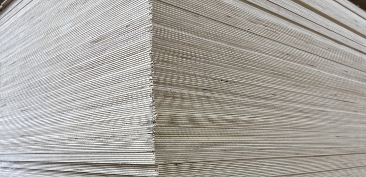 Baltic birch Russian birch plywood corner stack in stock at International Plywood Miami